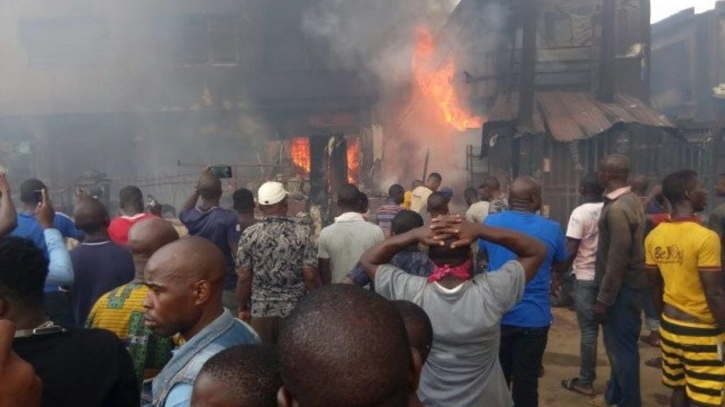 Fire guts Sabo market in Ogun