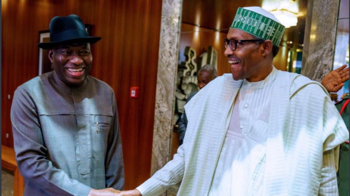 Again! President Buhari, Jonathan in closed-door meeting