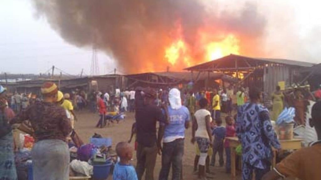 Suspected marijuana smoker sets Swali market in Bayelsa on fire