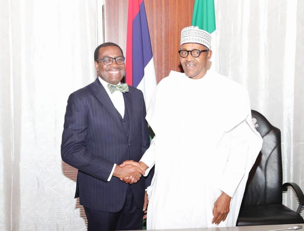 Buhari congratulates AfDB President, Adesina on re-election