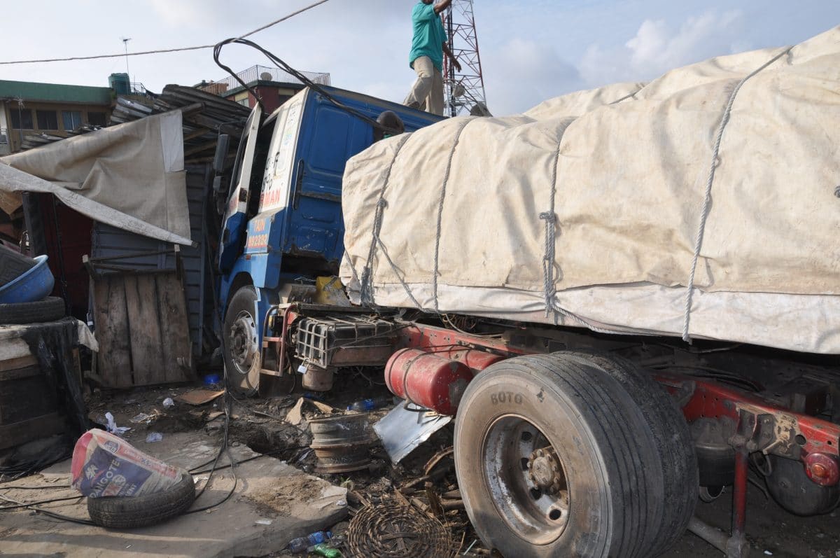 Brake Failure: Tipper rams into crowd in Onitsha, killed two