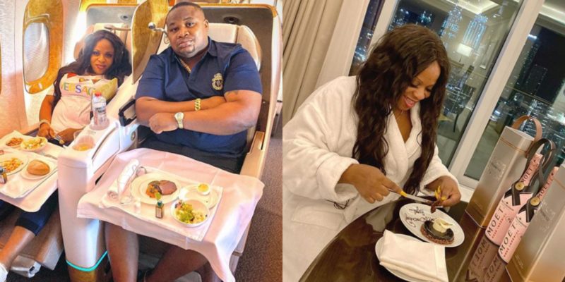 Cubana announces his wife’s pregnancy, flies her to Dubai for her birthday & London for medical checkup (Video)