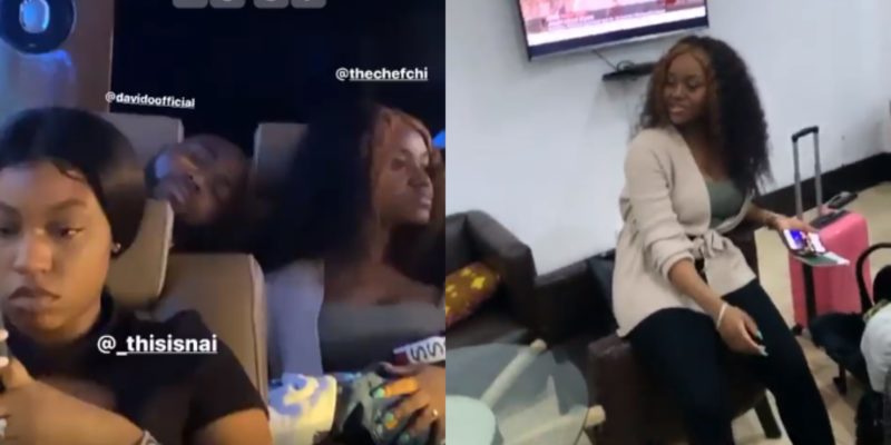 Davido welcomes Chioma to Nigeria for the first time since his son Ifeanyi Adeleke was born in London (Video)