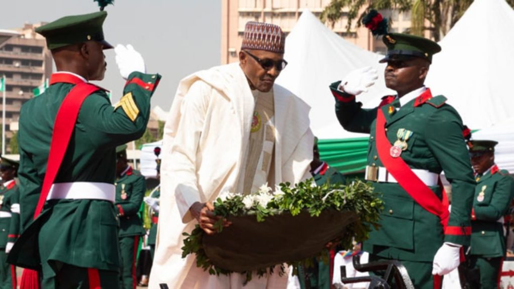 Armed Force Remembrance Day: Buhari, Osinbajo, honours fallen heroes with symbolic action