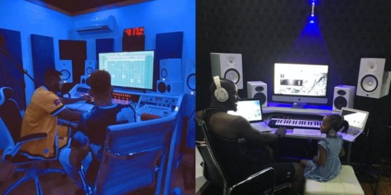 Peter Okoye shows off his remodeled Banana Island Private Studio (Photos)