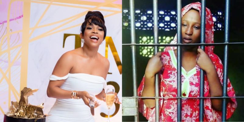 They say divorce is a sin but will cry for you when your life is over – Toke Makinwa sobs for Maryam Sanda