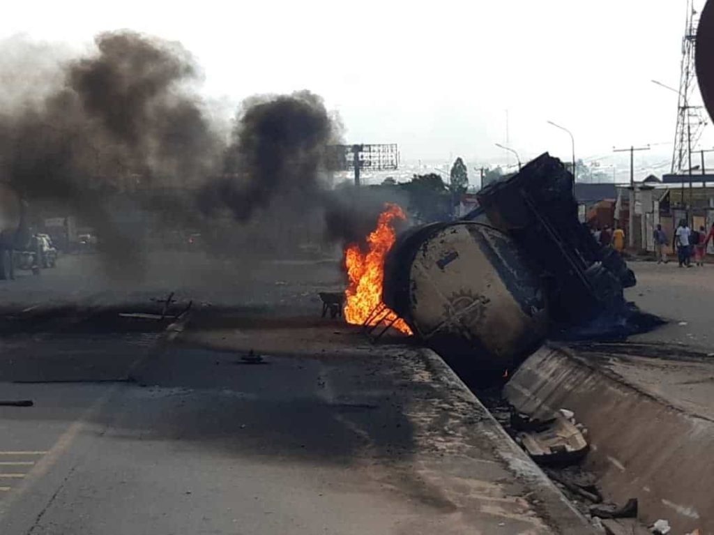 Another Petrol tanker explodes in Anambra mechanic village