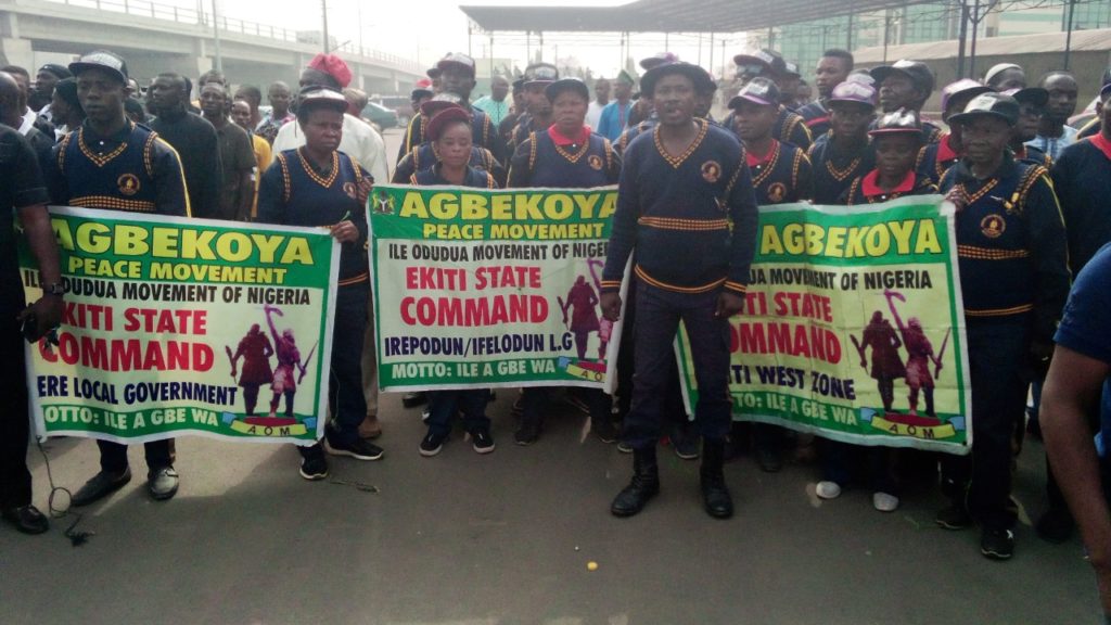 Cleric, hunters, OPC lead Ekiti solidarity rally for Amotekun