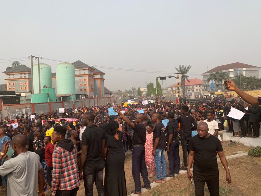 PDP protests over Ihedioha’s sack in Ebonyi, gives CJN 24 hours to revise judgement