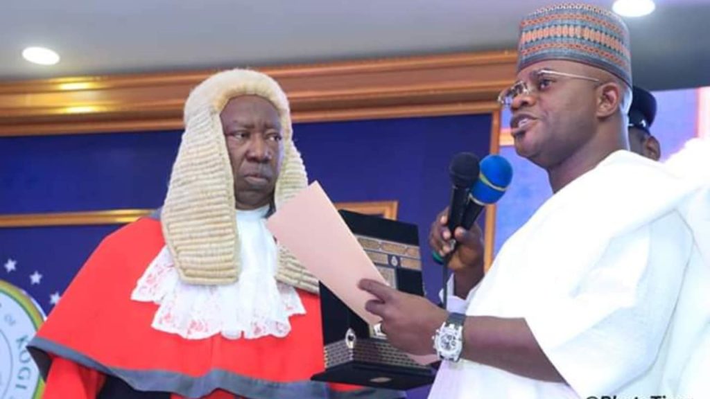 Kogi: Gov. Bello takes oath of office for another four years