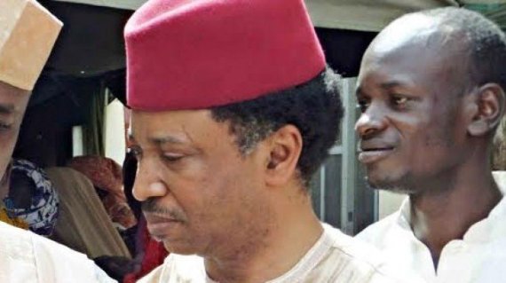 Image result for Senator Shehu Sani jokingly asked journalists, Do you want to see me on wheelchair? As he was being being led out of the court after he secured N10 million bail