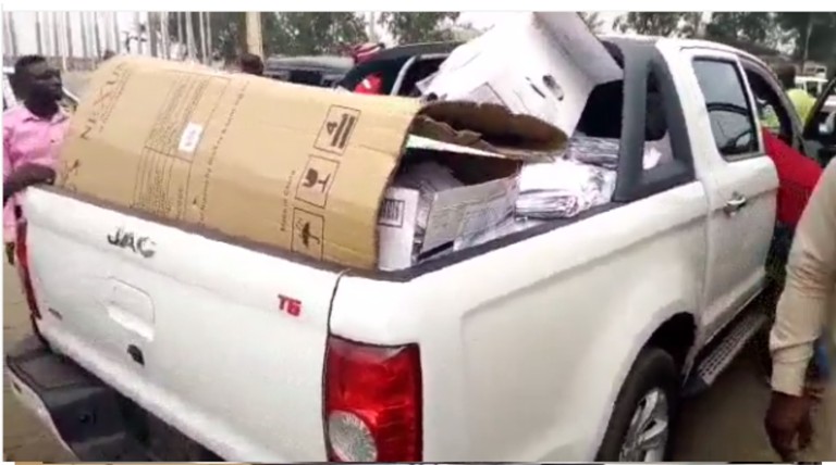 Youths intercept truck moving documents from Govt. House