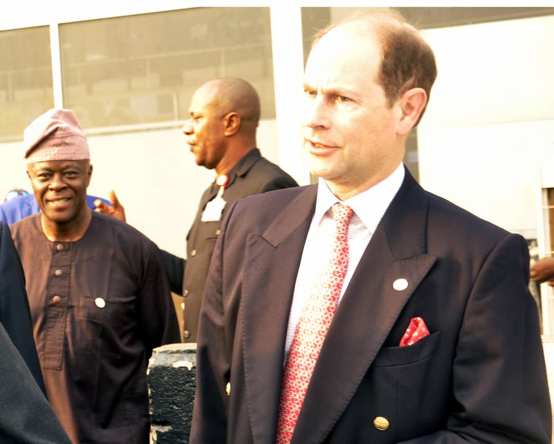 ARRIVAL OF PRINCE CHARLES AT THE MURTALA MOHAMMED AIRPORT.