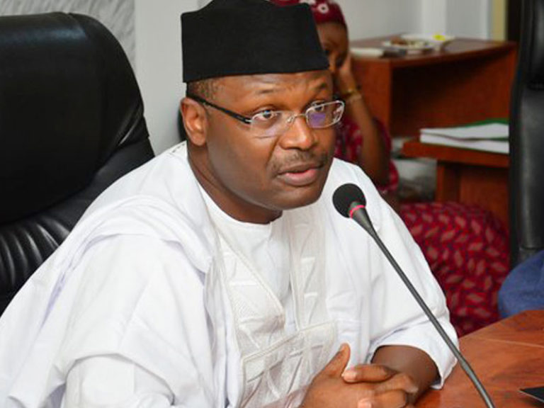 Buhari swears in INEC Chairman, Mahmood Yakubu, for 2nd term