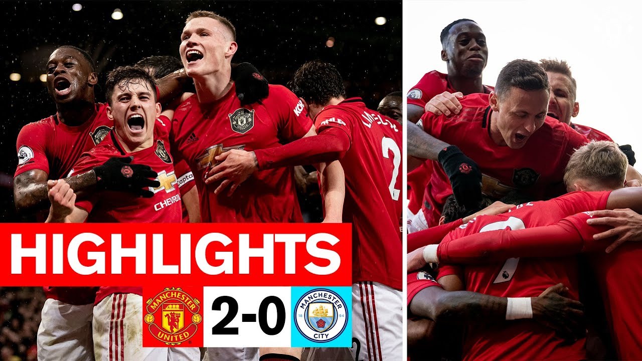 Image result for Martial & McTominay fire the Reds to derby win | Manchester United 2-0 Man City | Premier League