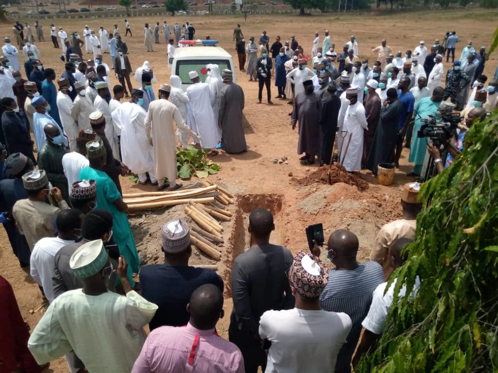 Breaking: Body of late Abba Kyari buried at Gudu Cemetery, Abuja