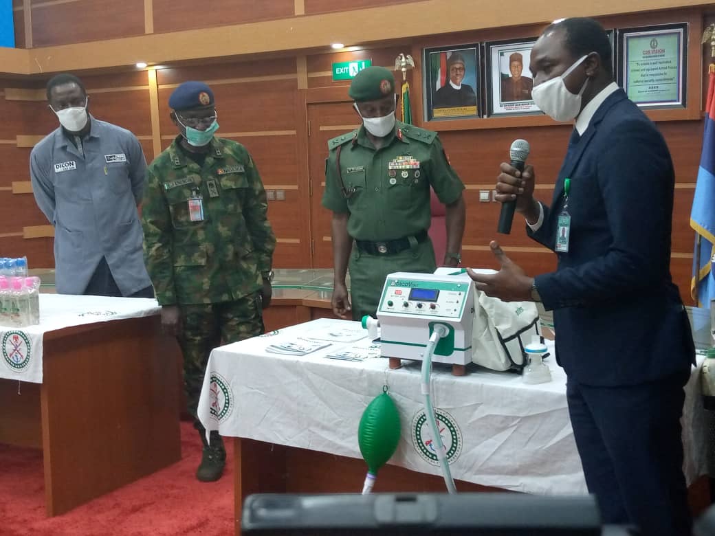 COVID 19: Nigeria Military Produces Ventilators, PPEs, others to curtail Pandemic