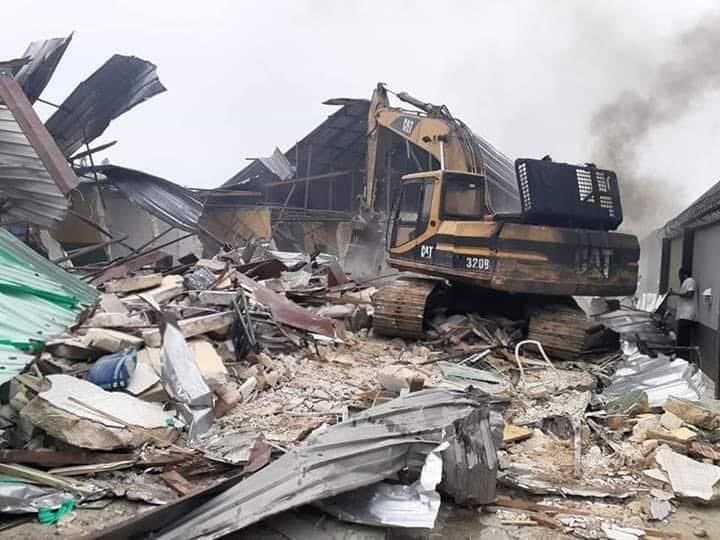 Wike demolished 2 hotels in Rivers over breach of state's Executive Order