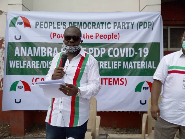 PDP alone rolls out N120m palliative, test centre in Anambra