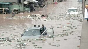 Following the heavy downpour on Tuesday in Ibadan, Oyo State capital, properties worth millions of nairas have been destroyed