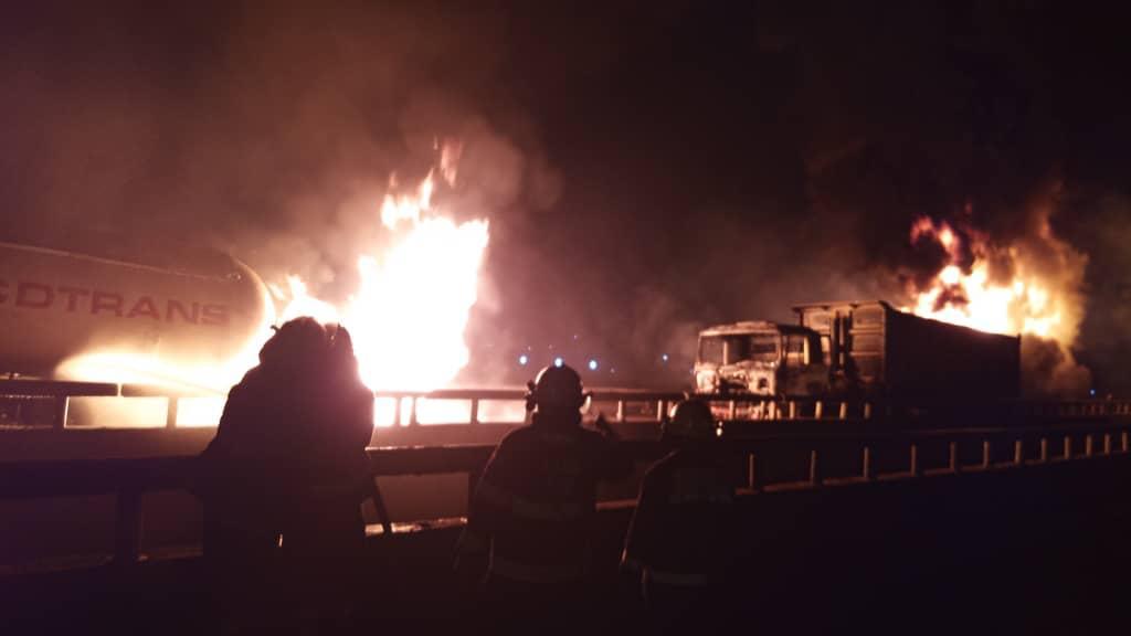 Video: Three petrol tankers explode on Lagos/Ibadan Expressway 