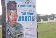 Nigeria's first female Combat Pilot Tolulope Arotile goes home today