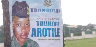 Nigeria's first female Combat Pilot Tolulope Arotile goes home today