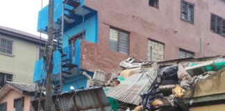 Again! three-storey building collapse in Ebutemeta, Lagos