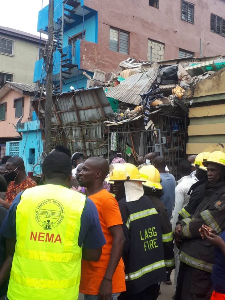 Again! three-storey building collapses in Ebutemeta, Lagos