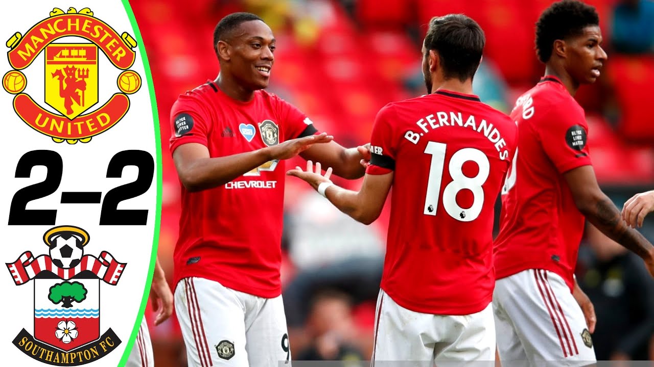 Manchester United vs Southampton 2-2 - All Goals & Highlights ...