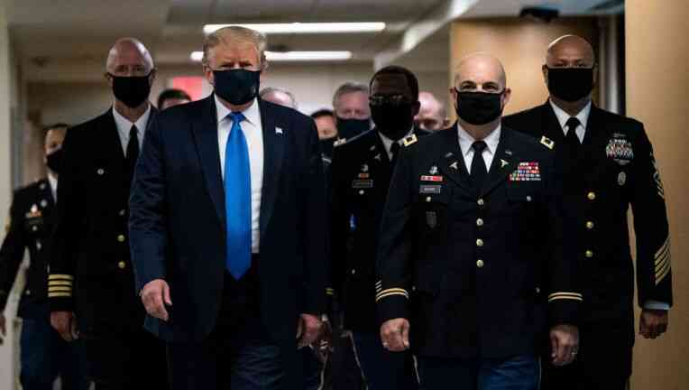 COVID-19: Finally, Donald Trump wears mask in public