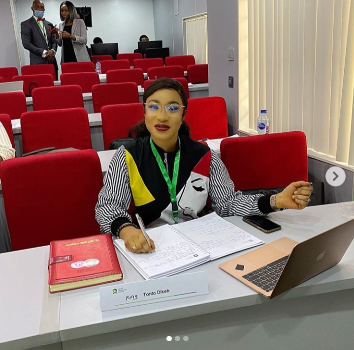 Tonto Dikeh Advise Fans Not To Stop Educating Themselves As She Goes Back To School