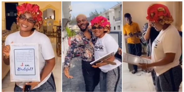 Fans React As Korede Bello Surprises Iyabo Ojo With Gifts In Her New Home