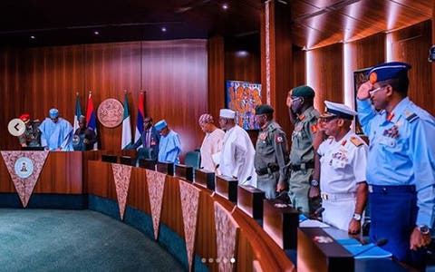 Breaking: Buhari, North-East Governors, Service Chiefs meet over Insecurity