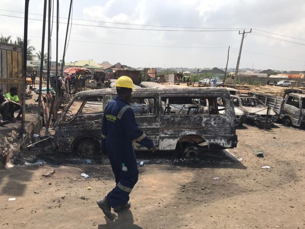 Updated: 2 dead, 23 vehicles burnt as tanker explosion rocks Lagos-Ibadan Expressway