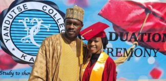 Actor Ali Nuhu Celebrate Daughter As She Graduates From Secondary School