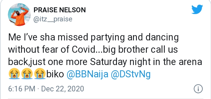 BBNaija: Praise Calls Out Organizers, See What He Told Them