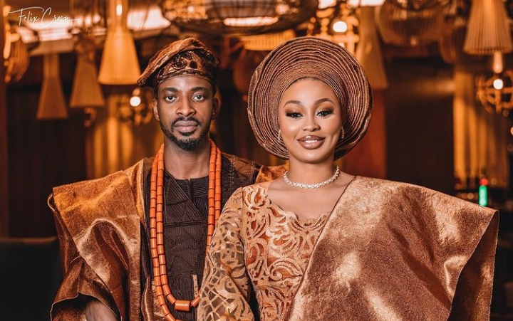  Singer Nice Marks 1st Wedding Anniversary With Wife