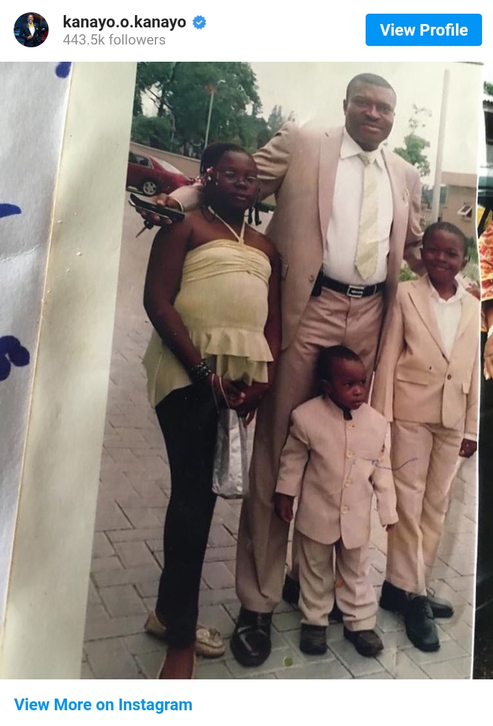 Actor Kanayo O Kanayo Shares Throwback Photos Of Himself And His Kids