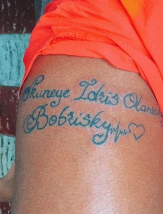 Bobrisky Excited As Another Lady Inscribed His Full Name On Her Arm