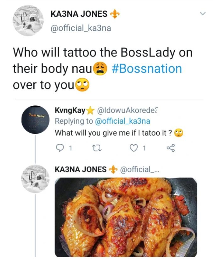 BBNaija's Ka3na Reveal What She'll Give To Whoever Draws A Tattoo Of Her Face