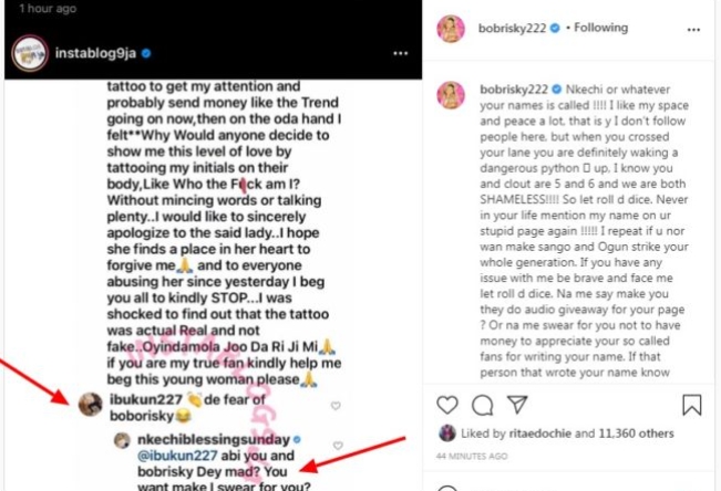 Bobrisky And Actress Nkechi Blessing Fights Dirty, Uncover Each Others Secret On Social Media