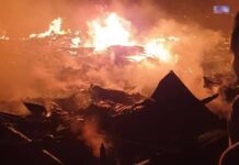 Breaking: Fire Razes Shanties In Ebute Metta
