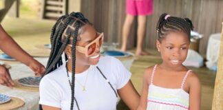 Watch Moment Davido's First Daughter Imade Speaks French Fluently With Her Aunt
