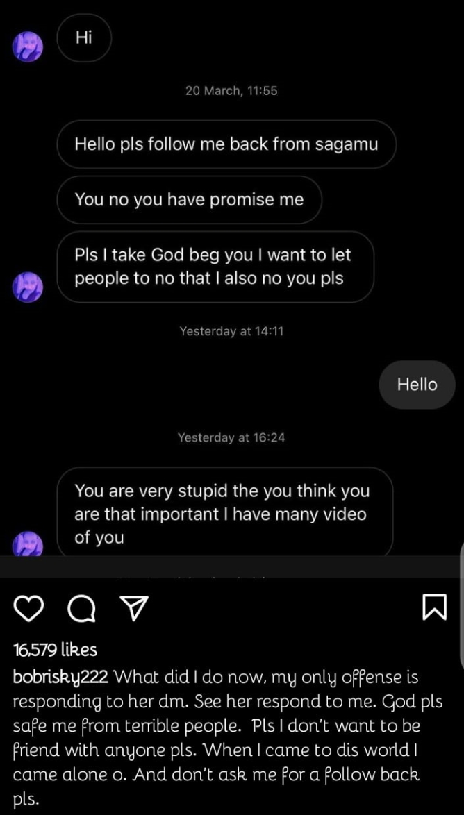 See Bobrisky's Reaction After A Fan Insulted Him