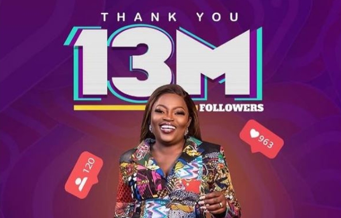 Funke Akindele Celebrates 13M Followers On Instagram