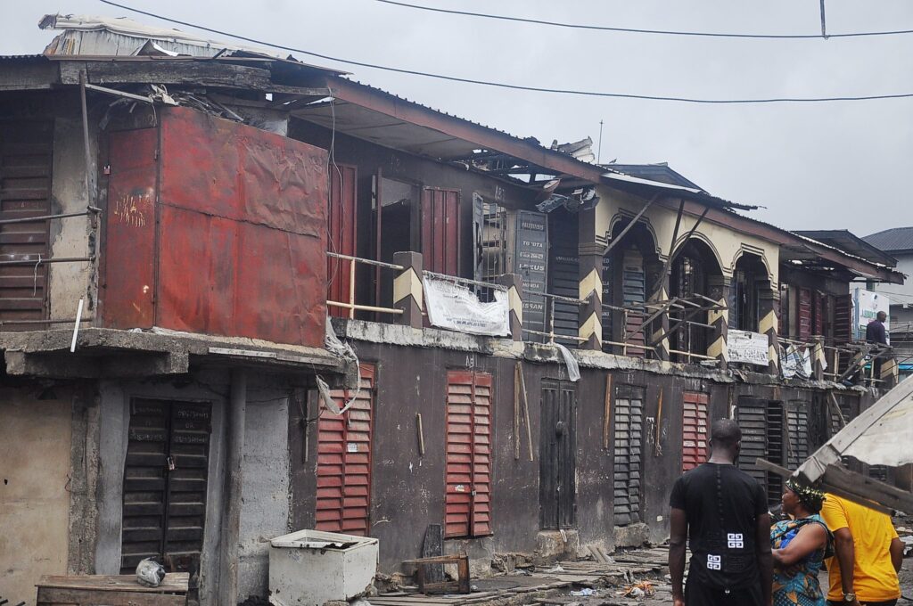 LASEMA Put Out Fire At Ladipo Market