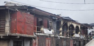 LASEMA Put Out Fire At Ladipo Market
