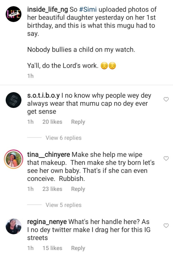 Reactions As Lady Mocks Simi's Child