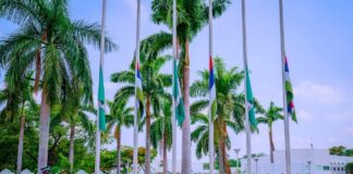 COAS: Flags Fly At Half Mast In Presidential Villa